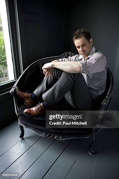 Actor Danny Dyer poses for a portrait shoot for in London on October 9, 2009.