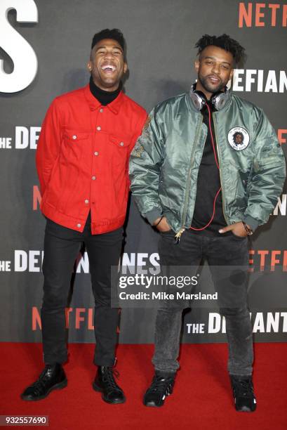 Oritse Williams attends 'The Defiant Ones' special screening on March 15, 2018 in London, United Kingdom.