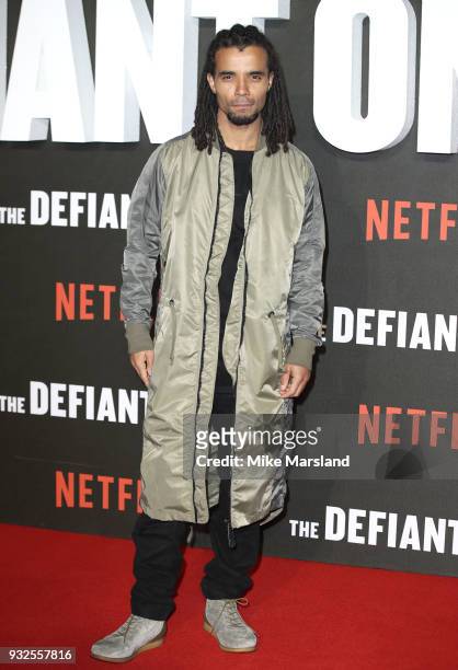Akala attends 'The Defiant Ones' special screening on March 15, 2018 in London, United Kingdom.