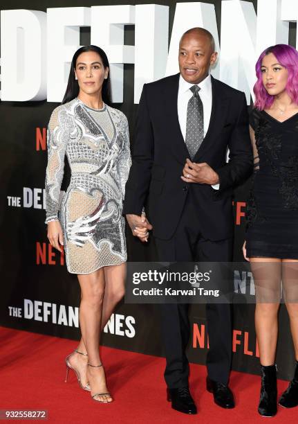 Dr. Dre and wife Nicole Young attend 'The Defiant Ones' special screening at the Ritzy Picturehouse on March 15, 2018 in London, United Kingdom.