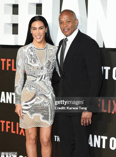 Dr. Dre and wife Nicole Young attend 'The Defiant Ones' special screening at the Ritzy Picturehouse on March 15, 2018 in London, United Kingdom.