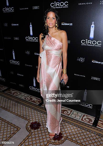 Model Veronica Webb attends the Sean "Diddy" Combs' Birthday Celebration Presented by Ciroc Vodka at The Grand Ballroom at The Plaza Hotel on...