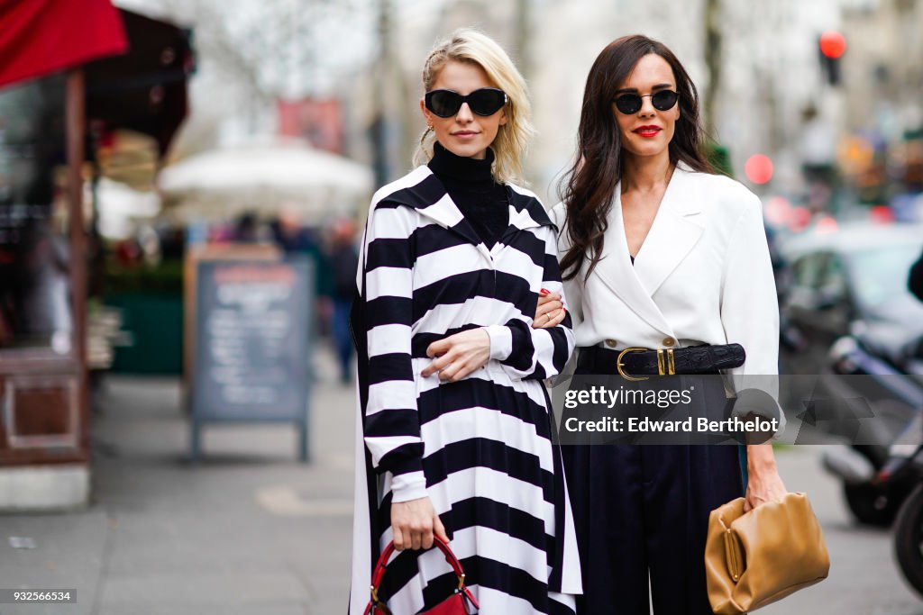 Street Style : Paris Fashion Week Womenswear Fall/Winter 2018/2019 : Day Six