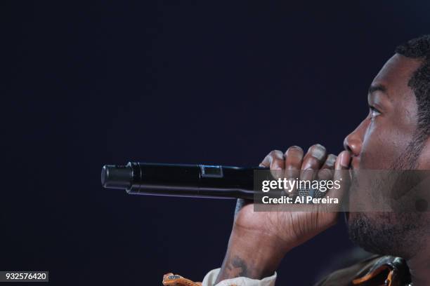 Rapper Meek Mill performs at The Manhattan Center on February 29, 2012 in New York City. .