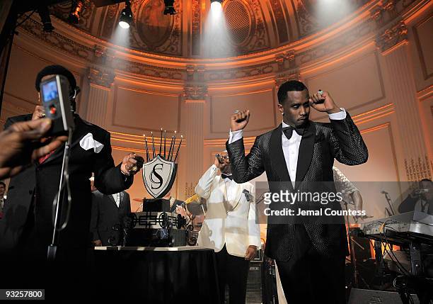 Hip Hop Mogul Sean "Diddy" Combs takes the stage during the Sean "Diddy" Combs' Birthday Celebration Presented by Ciroc Vodka at The Grand Ballroom...