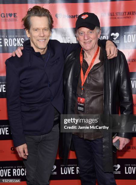 Kevin Bacon and Michael Bacon of the Bacon Brothers attend the Second Annual LOVE ROCKS NYC! A Benefit Concert for God's Love We Deliver at Beacon...
