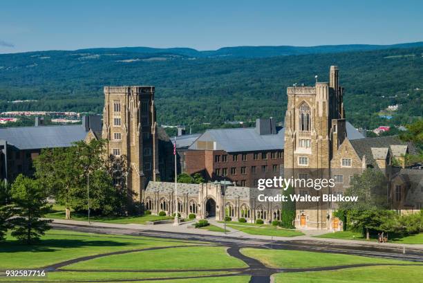 usa, new york, ithaca, cornell university - cornell university campus stock pictures, royalty-free photos & images
