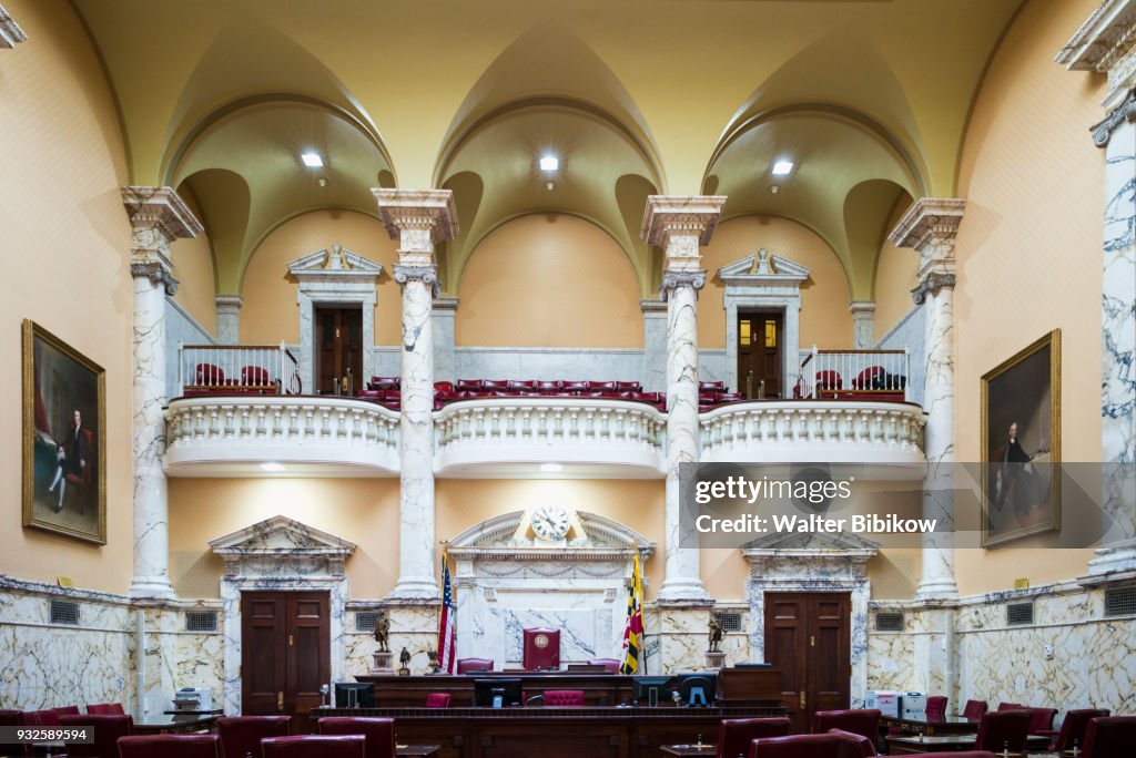 Maryland, Annapolis, State House interior
