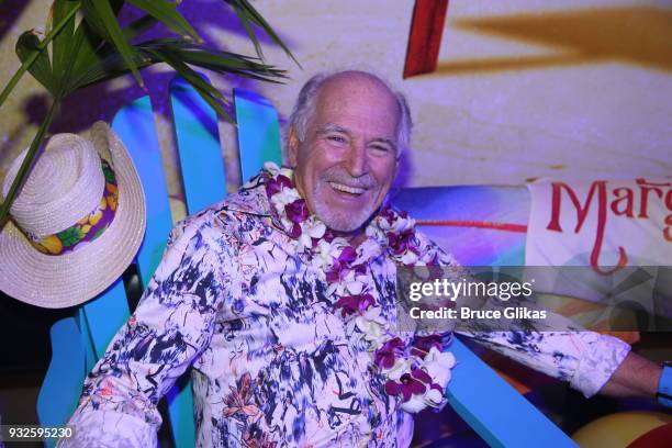 Jimmy Buffett arrives at the Opening Night of The Jimmy Buffett Musical "Escape To Margaritaville" on Broadway at The Marquis Theatre on March 15,...