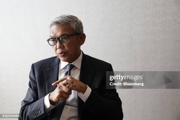 Bahren Shaari, chief executive officer of Bank of Singapore Ltd., speaks during an interview in Singapore, on Thursday, March 15, 2018. Bank of...