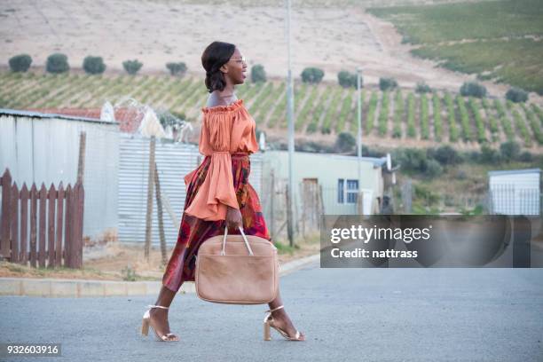 daily work commute from the township - township stock pictures, royalty-free photos & images