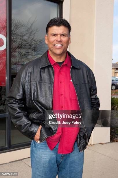 Anthony Munoz poses for a photo at Payless ShoeSource on November 20, 2009 in Cincinnati, Ohio.