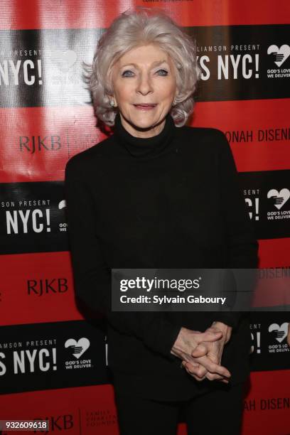 Judy Collins attends Love Rocks NYC Concert benefiting God's Love We Deliver - Red Carpet at Beacon Theatre on March 15, 2018 in New York City.