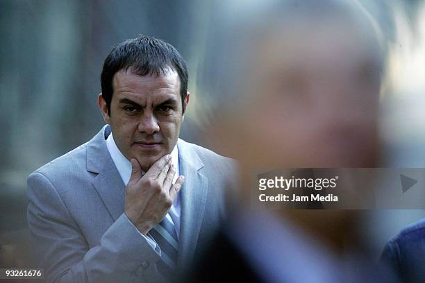 Mexican player Cuauhtemoc Blanco during the ceremony of National Prize of Sports 2009 realized in the official residence of the Pinos on November 18,...
