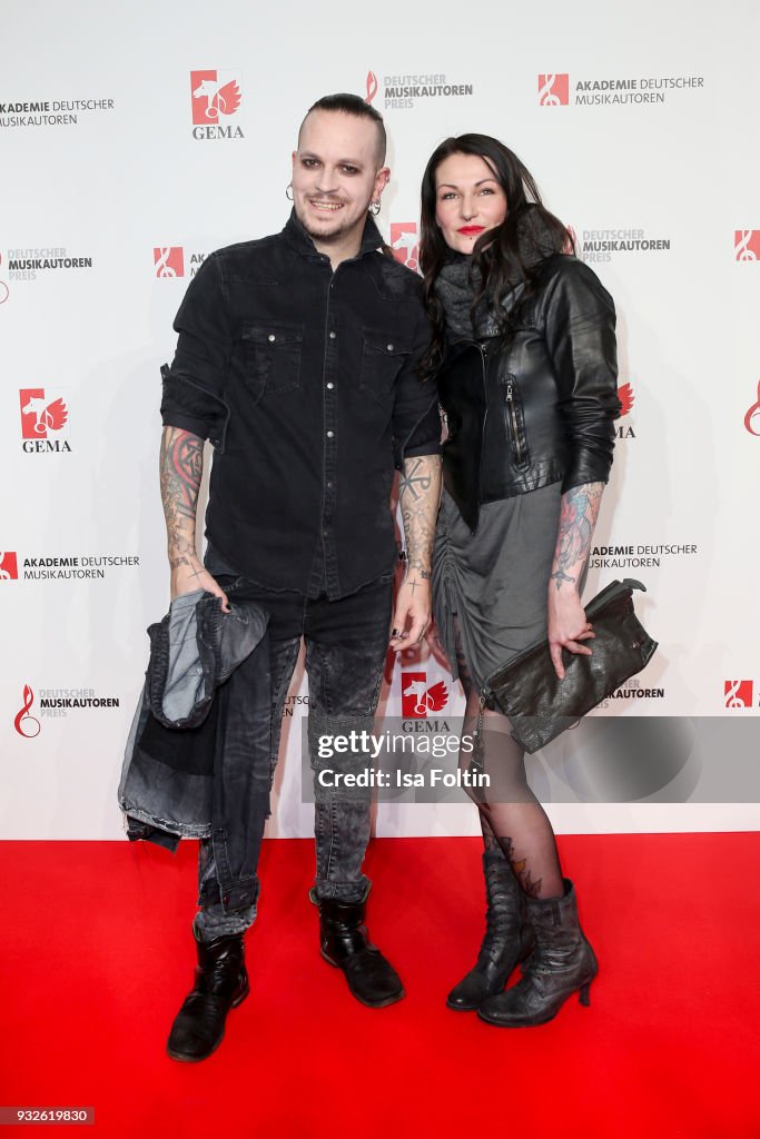 Musician Chris Harms and Anja Mensch during the German musical... News