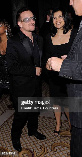 Musician Bono attends the Sean "Diddy" Combs' Birthday Celebration Presented by Ciroc Vodka at The Grand Ballroom at The Plaza Hotel on November 20,...