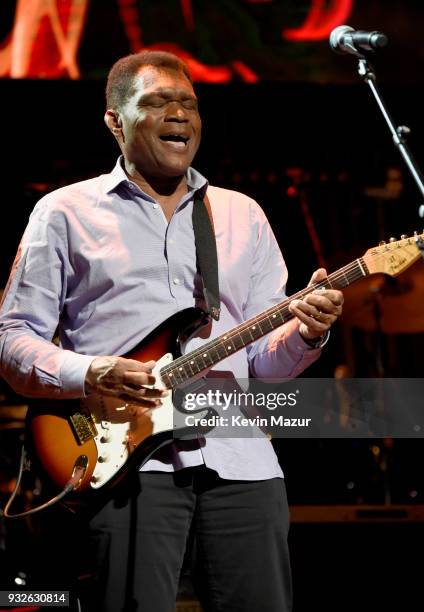 Robert Cray performs onstage at the Second Annual LOVE ROCKS NYC! A Benefit Concert for God's Love We Deliver at Beacon Theatre on March 15, 2018 in...