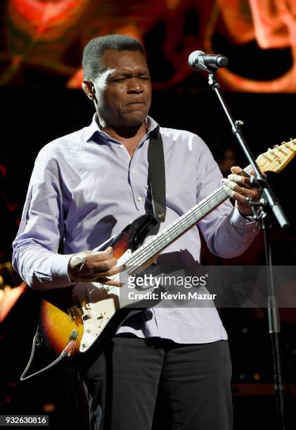 Robert Cray performs onstage at the Second Annual LOVE ROCKS NYC! A Benefit Concert for God's Love We Deliver at Beacon Theatre on March 15, 2018 in...