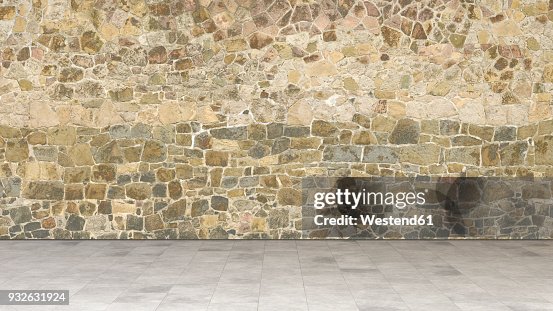 Natural stone wall, 3d rendering Natural stone wall, 3d rendering
