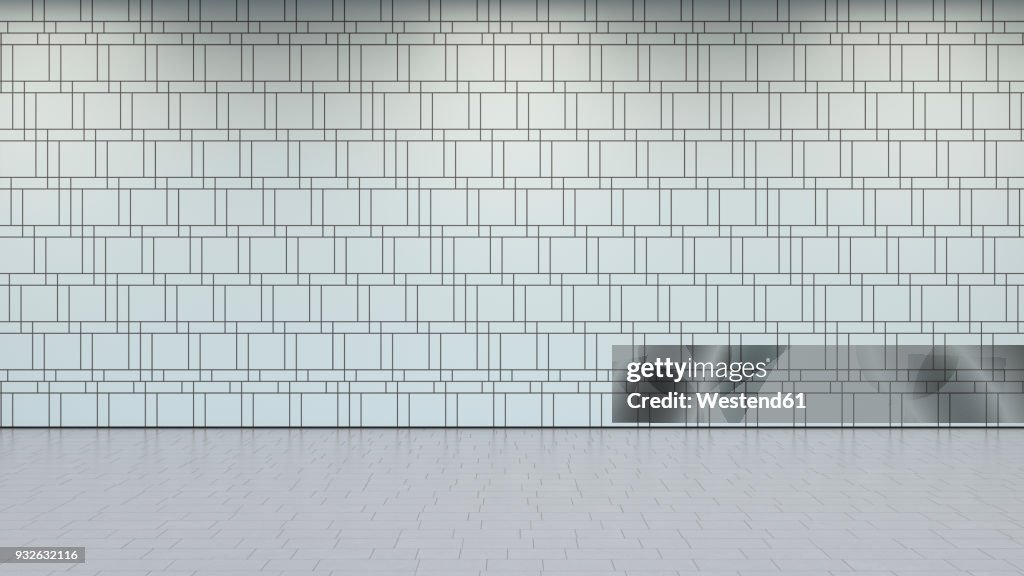 Empty room, 3d rendering
