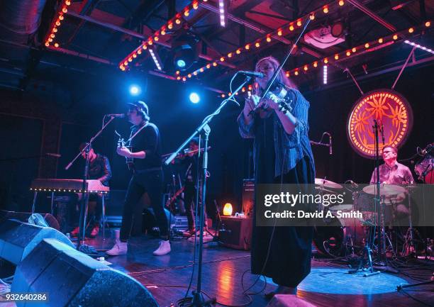 Alexander Beggins and Kelsey Wilson of Wild Child perform at Saturn Birmingham on March 15, 2018 in Birmingham, Alabama.