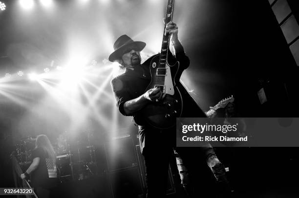 Lynyrd Skynyrd members Gary Rossington performs at SiriusXM Presents Lynyrd Skynyrd Live at Buckhead Theatre in Atlanta on March 15, 2018 in Atlanta,...