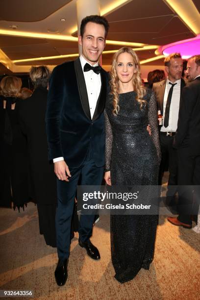 Alexander Mazza, Caro Matzko during the Four Seasons Fashion Charity Dinner at Hotel Vier Jahreszeiten on March 15, 2018 in Munich, Germany.