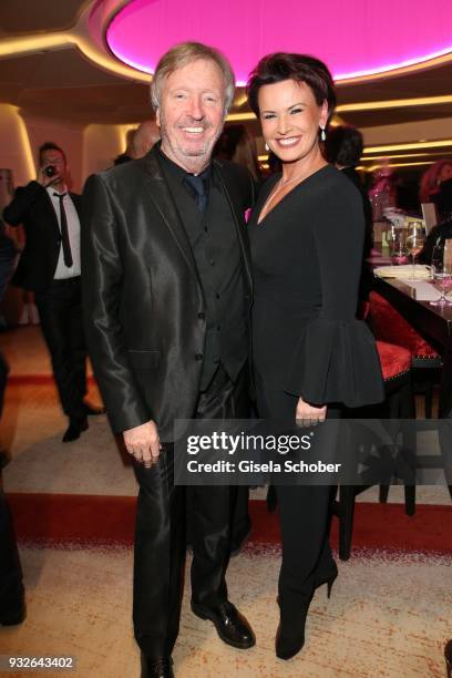 Werner Schulze-Erdel and Margit Toennies during the Four Seasons Fashion Charity Dinner at Hotel Vier Jahreszeiten on March 15, 2018 in Munich,...