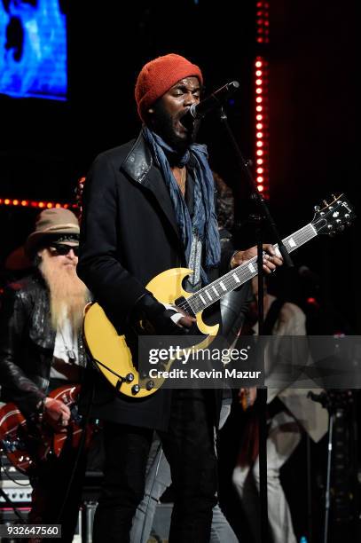 Gary Clark Jr. Performs onstage at the Second Annual LOVE ROCKS NYC! A Benefit Concert for God's Love We Deliver at Beacon Theatre on March 15, 2018...