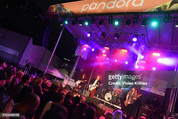 Beach Slang performs onstage during Pandora SXSW 2018 on March 15, 2018 in Austin, Texas.