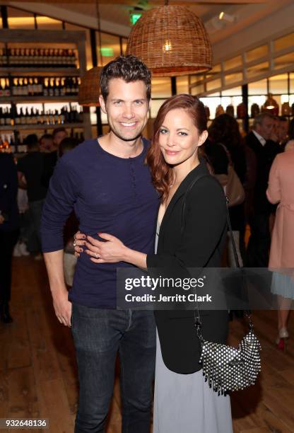 Amy Paffrath and Drew Seeley attend the grand opening of FARMHOUSE Los Angeles on March 15, 2018 in Los Angeles, California.