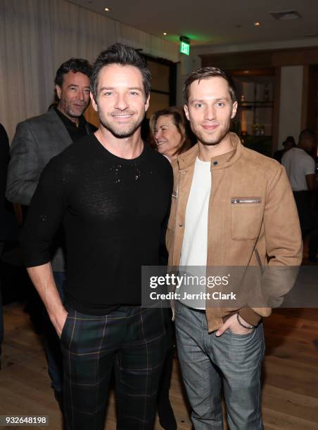 Ian Bohen and Jonathan Keltz attends the grand opening of FARMHOUSE Los Angeles on March 15, 2018 in Los Angeles, California.