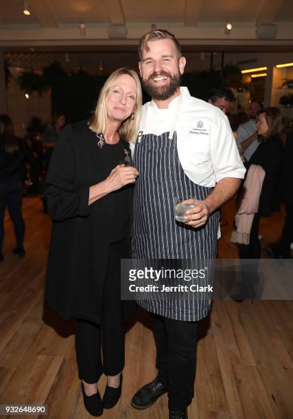 Andrea Crawford and Nathan Peitso attend the grand opening of FARMHOUSE Los Angeles on March 15, 2018 in Los Angeles, California.