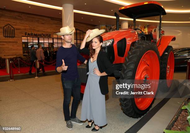 Amy Paffrath and Drew Seeley attend the grand opening of FARMHOUSE Los Angeles on March 15, 2018 in Los Angeles, California.