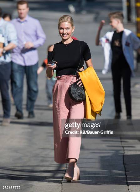 Brooke Werner is seen at 'Jimmy Kimmel Live' on March 15, 2018 in Los Angeles, California.