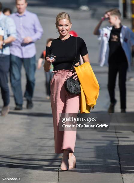 Brooke Werner is seen at 'Jimmy Kimmel Live' on March 15, 2018 in Los Angeles, California.