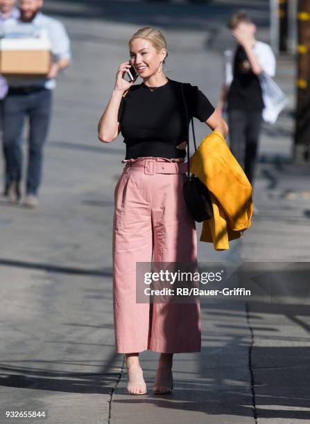 Brooke Werner is seen at 'Jimmy Kimmel Live' on March 15, 2018 in Los Angeles, California.
