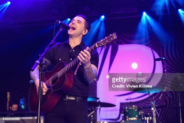 Chris Carrabba of Dashboard Confessional performs onstage during Pandora SXSW 2018 on March 16, 2018 in Austin, Texas.