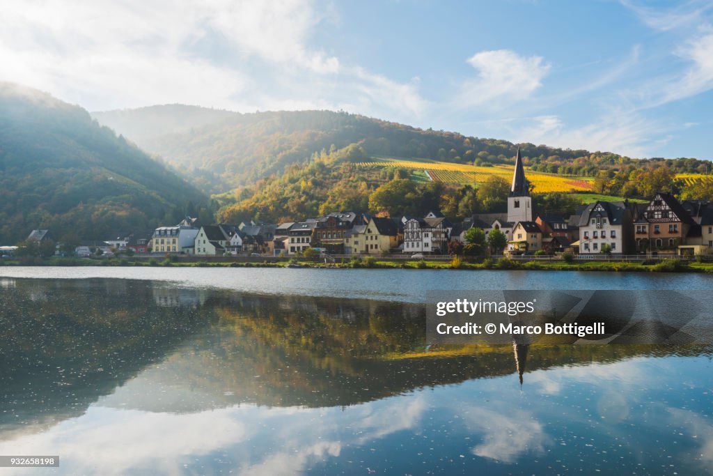 Briedern, Moselle river, Germany.