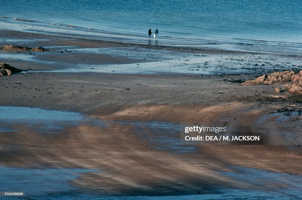 Beach on Jersey island, Channel Islands