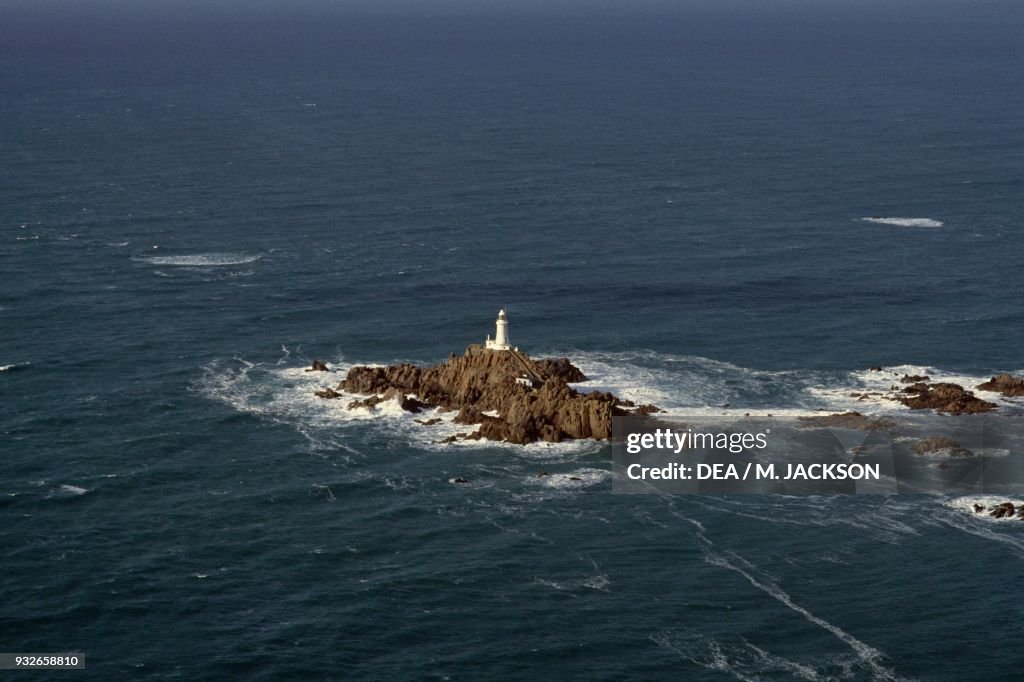 Corbiere lighthouse, Jersey island