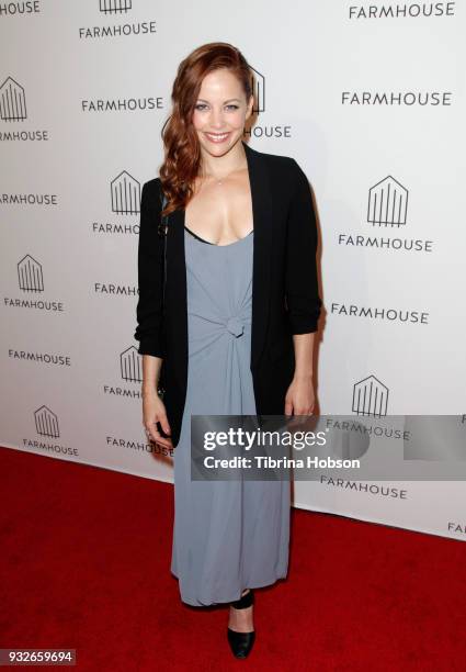 Amy Paffrath attends the grand opening of FARMHOUSE Los Angeles on March 15, 2018 in Los Angeles, California.