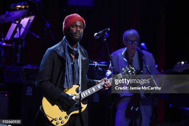 Gary Clark Jr. Performs onstage at the Second Annual LOVE ROCKS NYC! A Benefit Concert for God's Love We Deliver at Beacon Theatre on March 15, 2018...