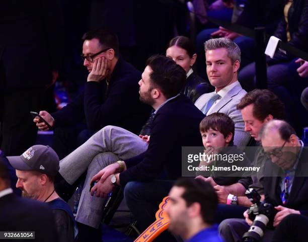 Ryan Serhant attends New York Knicks Vs Philadelphia 76ers game at Madison Square Garden on March 15, 2018 in New York City.