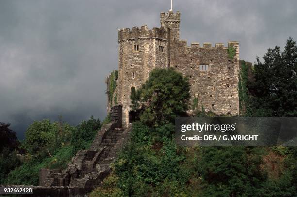 Norman shell keep, Cardiff Castle, Wales, United Kingdom.