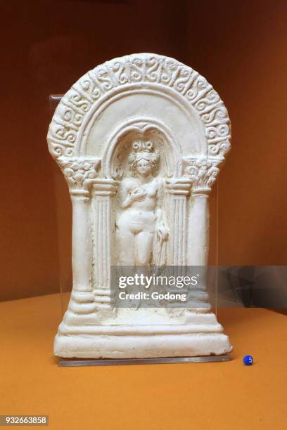 Venus under a decorated arch. Museum of Gallo-Roman civilization Fourvi�re. Lyon. France.