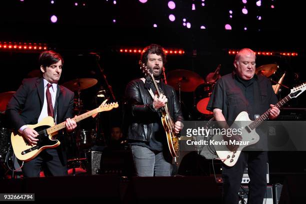 Chris Scianni, Doyle Bramhall II, and David Hidalgo perform onstage at the Second Annual LOVE ROCKS NYC! A Benefit Concert for God's Love We Deliver...