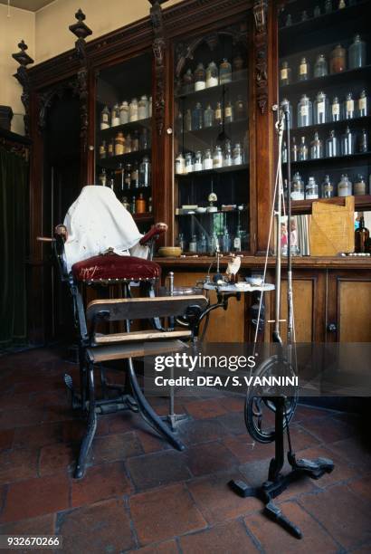 Dentist's surgery, Blist Hill Museum, Ironbridge, Shropshire, England, United Kingdom.