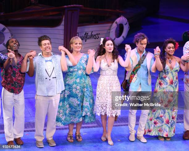 Andre Ward, Eric Peterson, Lisa Howard, Alison Luff, Paul Alexander Nolan, Rema Webb during the the Broadway Opening Night Performance Curtain Call...