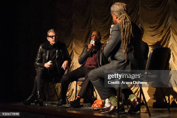 Jeff Goldblum and Courtney B. Vance attend Film Independent at LACMA hosts special screening of "Isle Of Dogs" at Bing Theater At LACMA on March 15,...